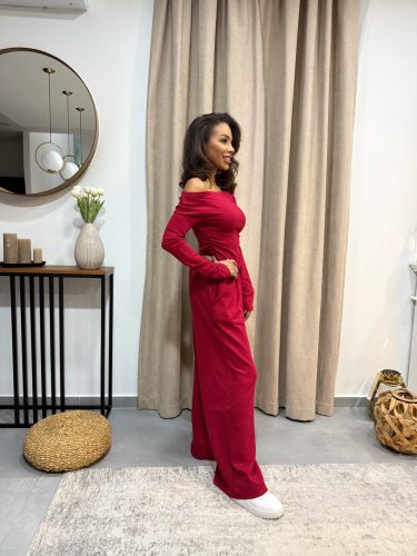 Piros vállon ejtett szett